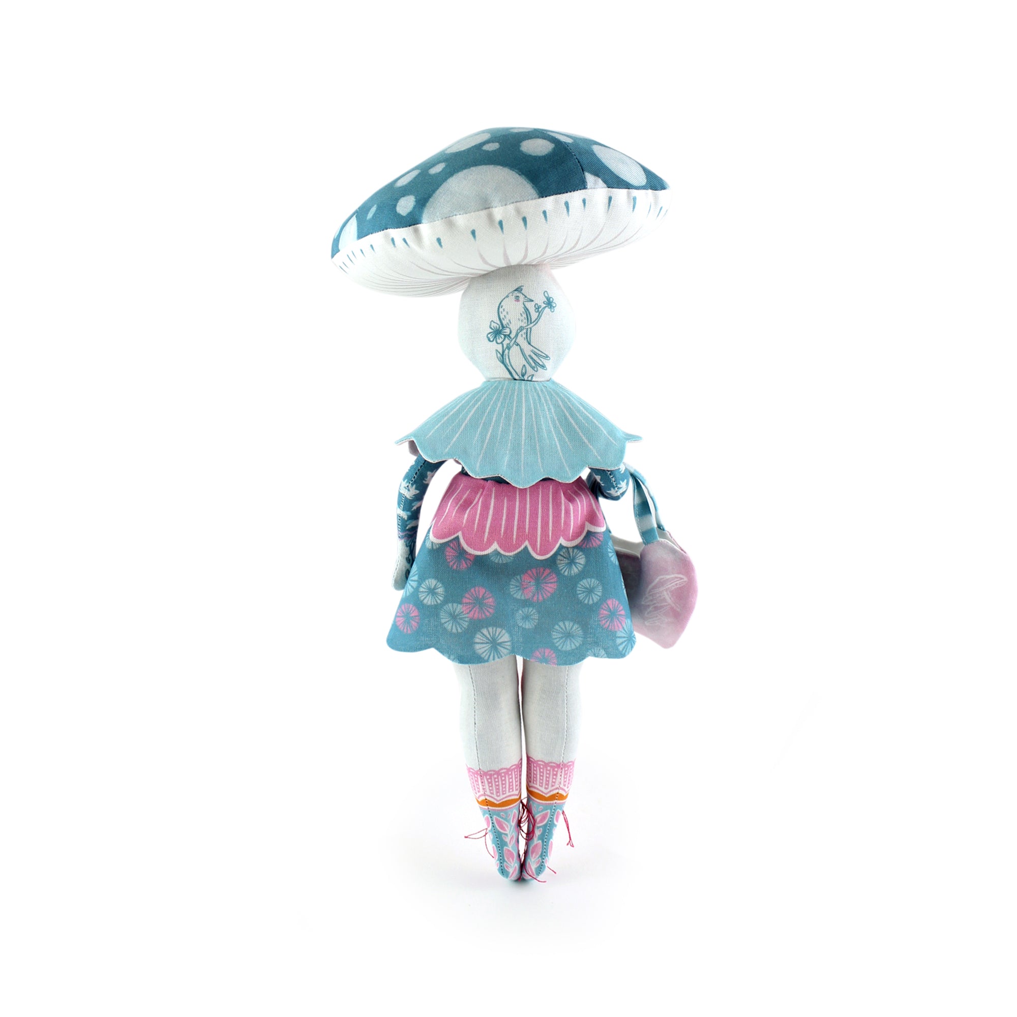 DIY Kit - Gertie the Mushroom Girl with 20 page Handmade mini story book - FREE UK SHIPPING
