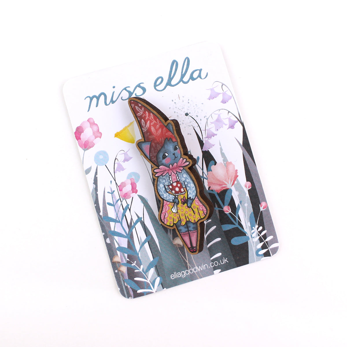 Gnome kitty Brooch