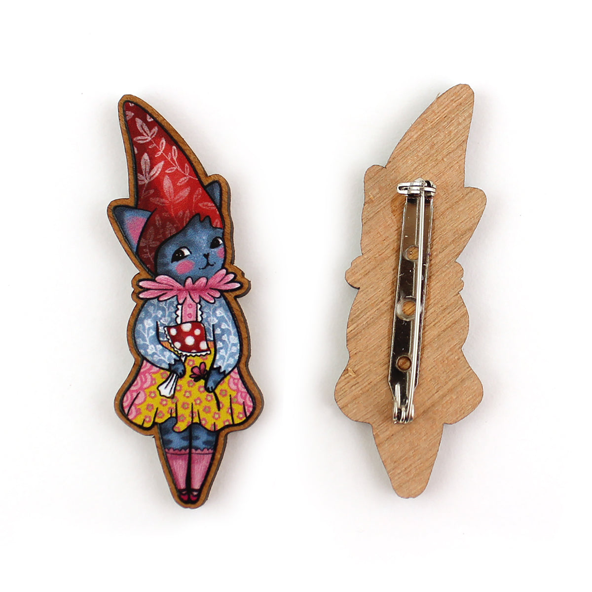 Gnome kitty Brooch