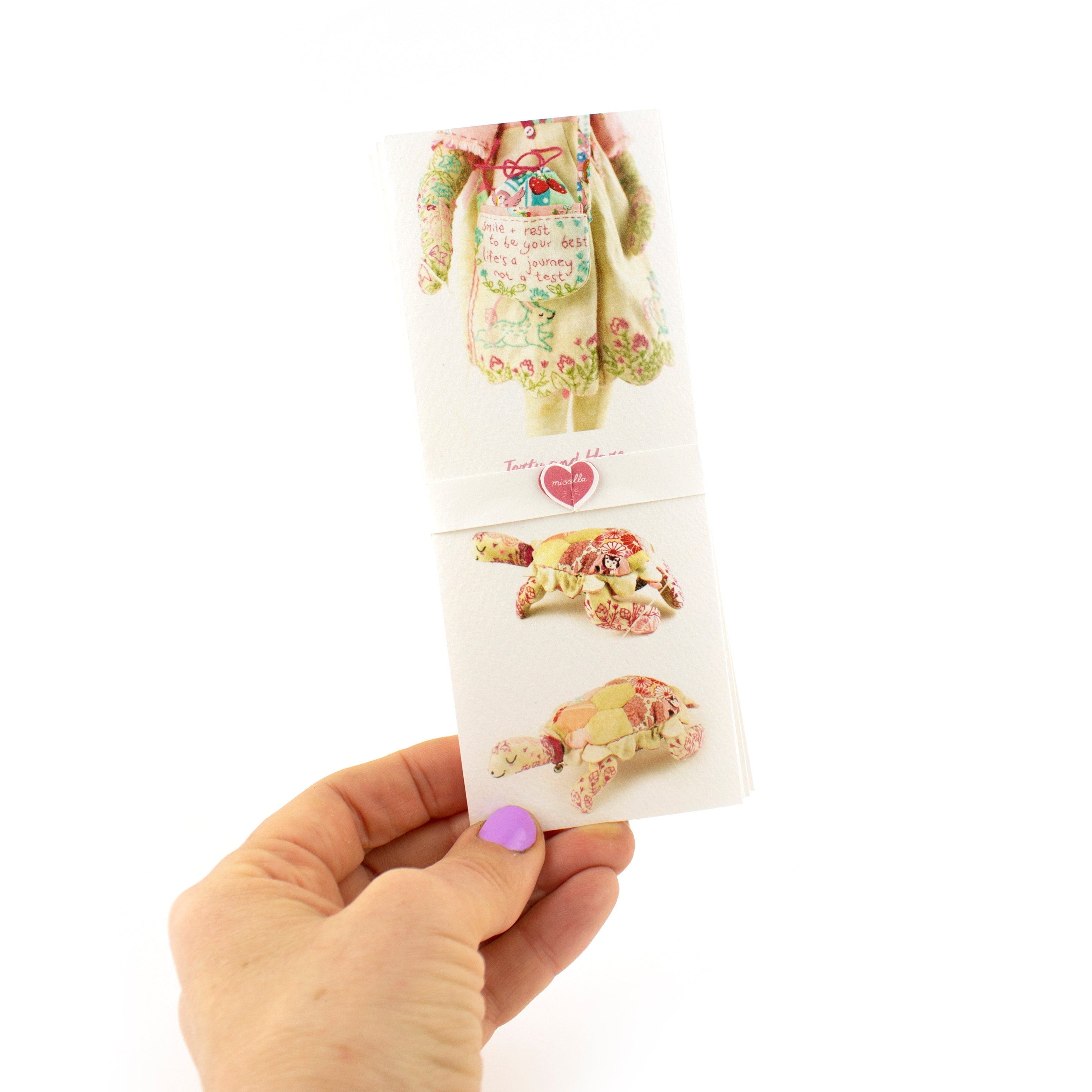 Concertina Book of Embroidered Art Dolls, Embroidery and Details - with FREE BOOKMARK