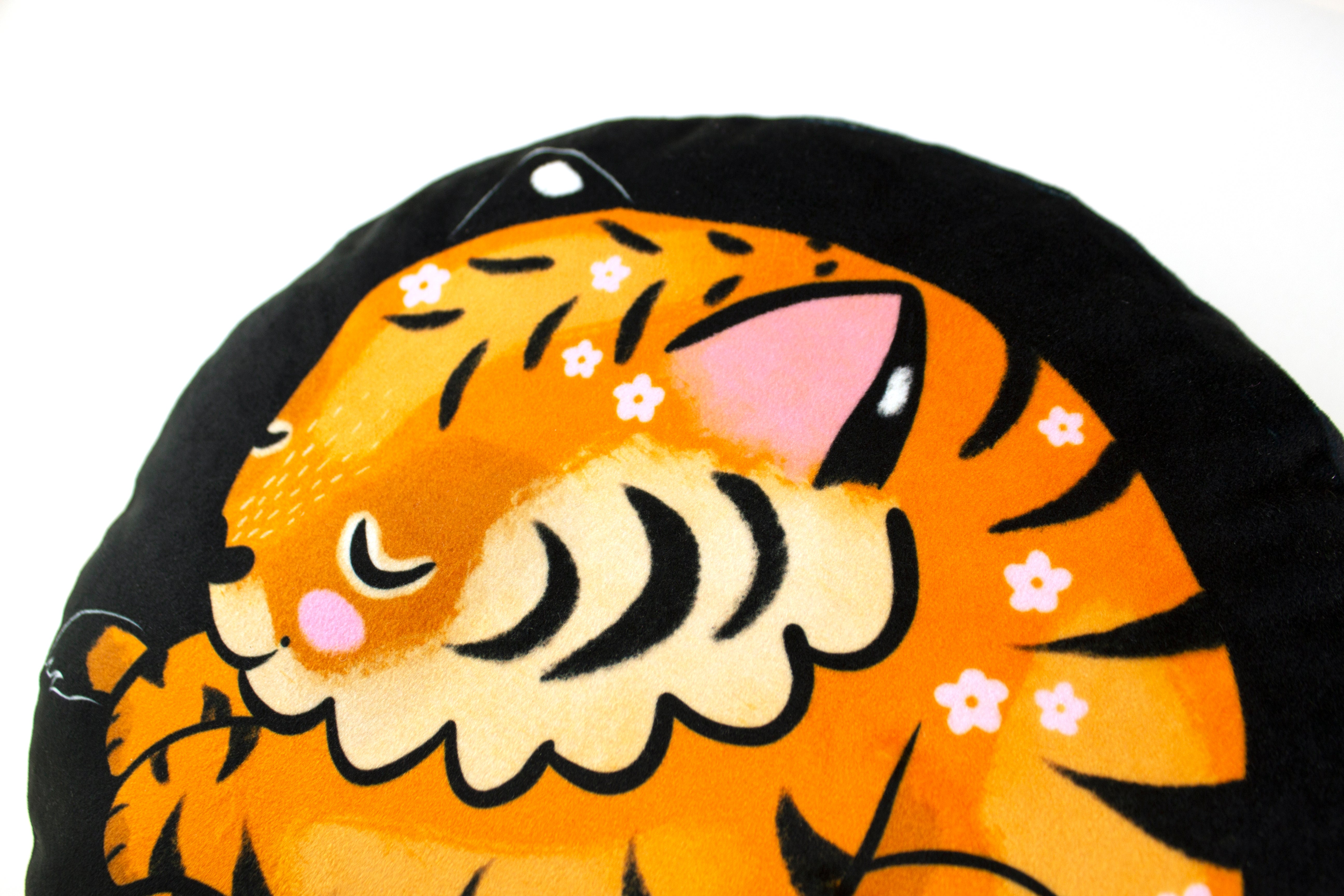 Tiger Cushion - 3 colours - velvet throw pillow