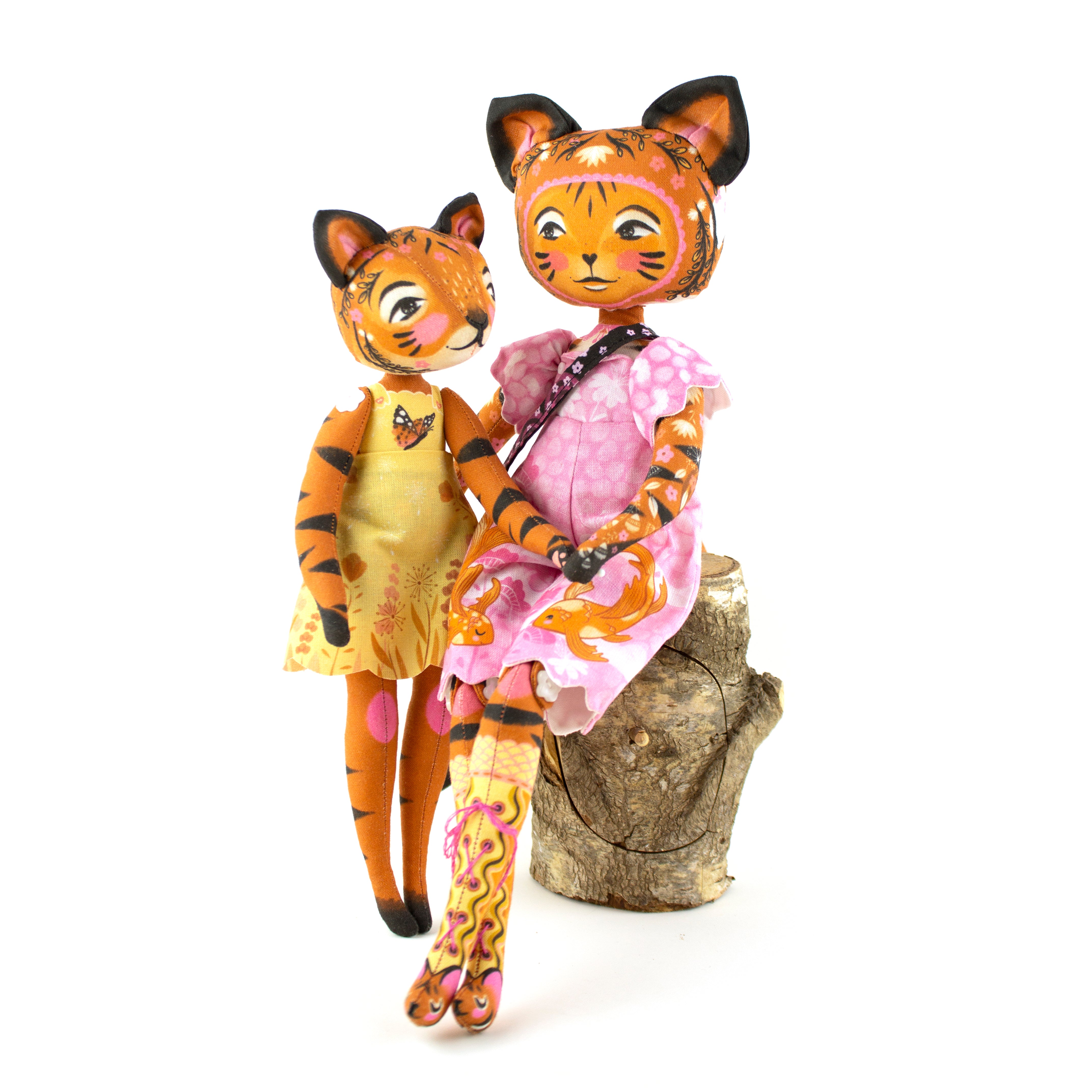 *PRE ORDER* - DIY Kit - Tiger Girl and her Cub Celeste - FREE UK SHIPPING (12th Dec)