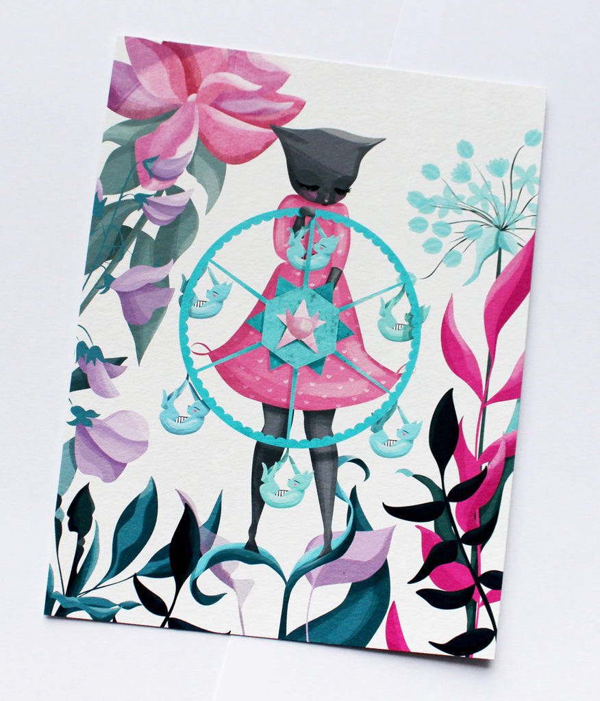 Ferris Wheel Frida Print -15 x 19.7 cm - Small