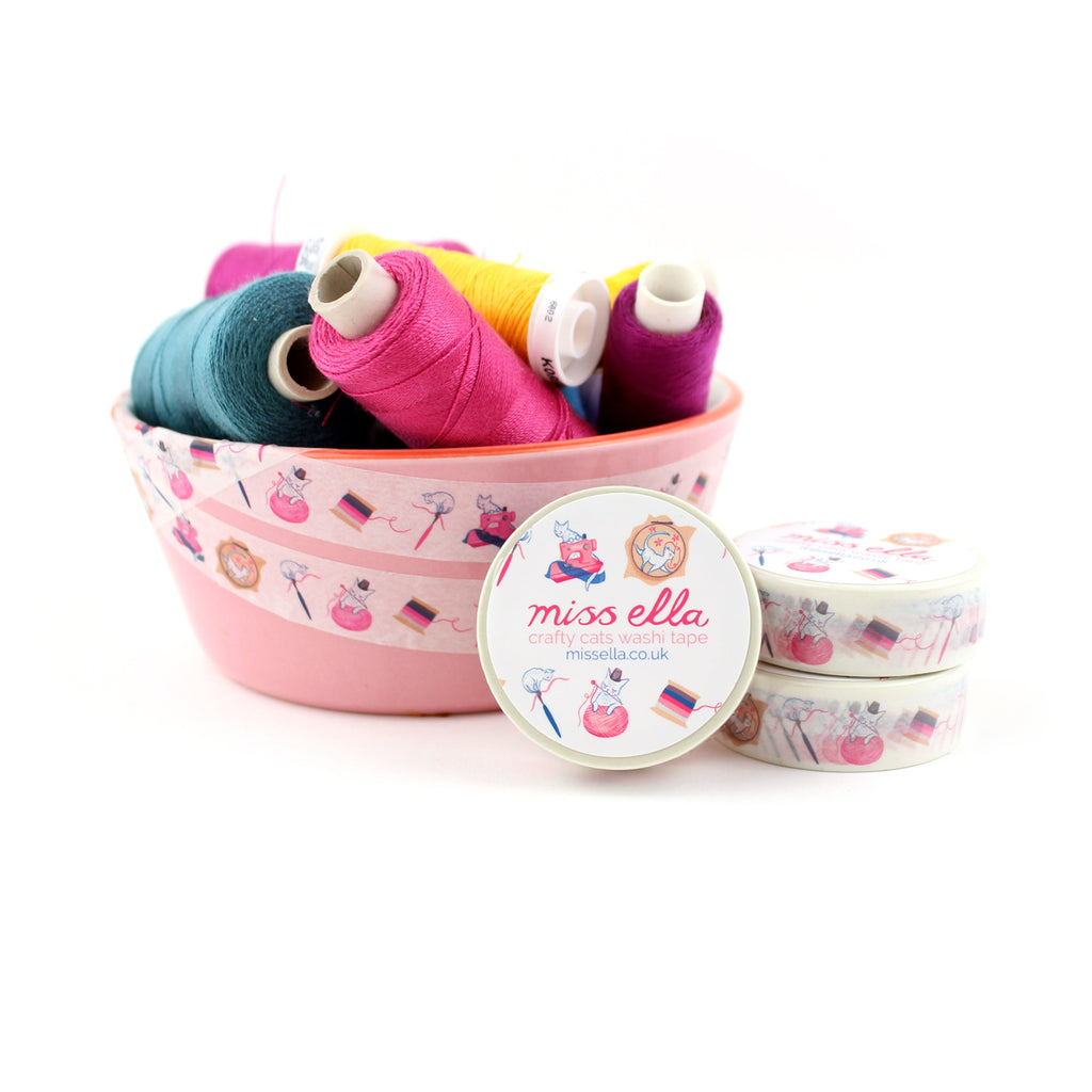 Washi Tape - Sewing Cats