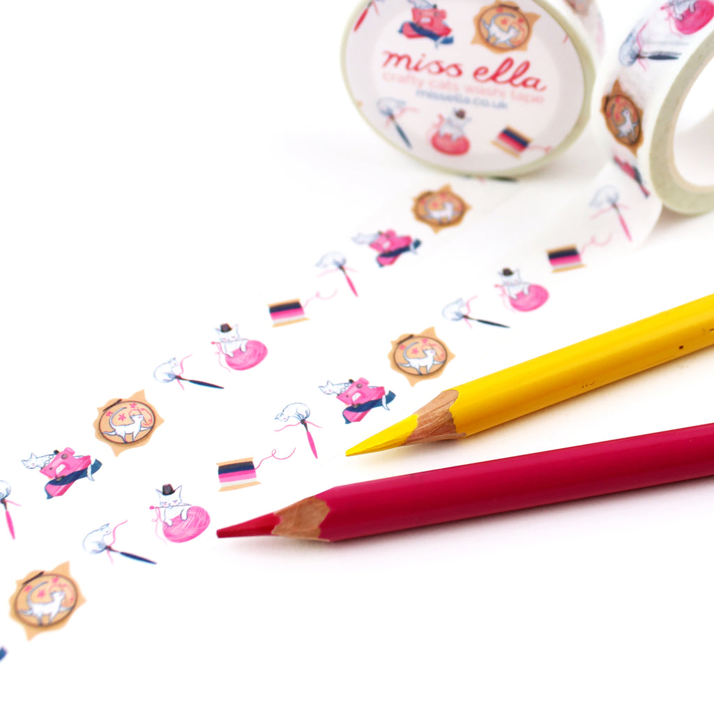 Washi Tape - Sewing Cats
