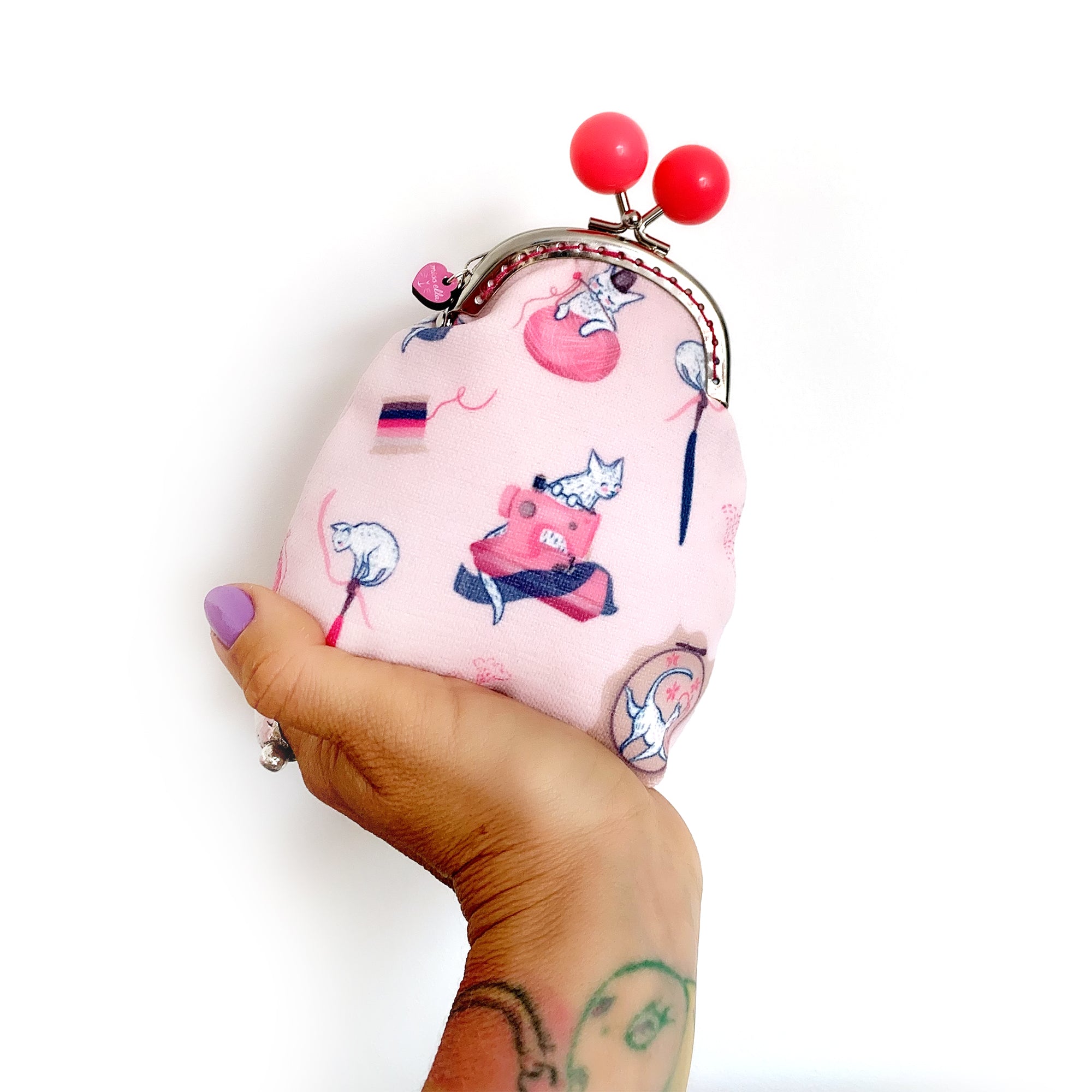 Sewing Cats Bobble Purse