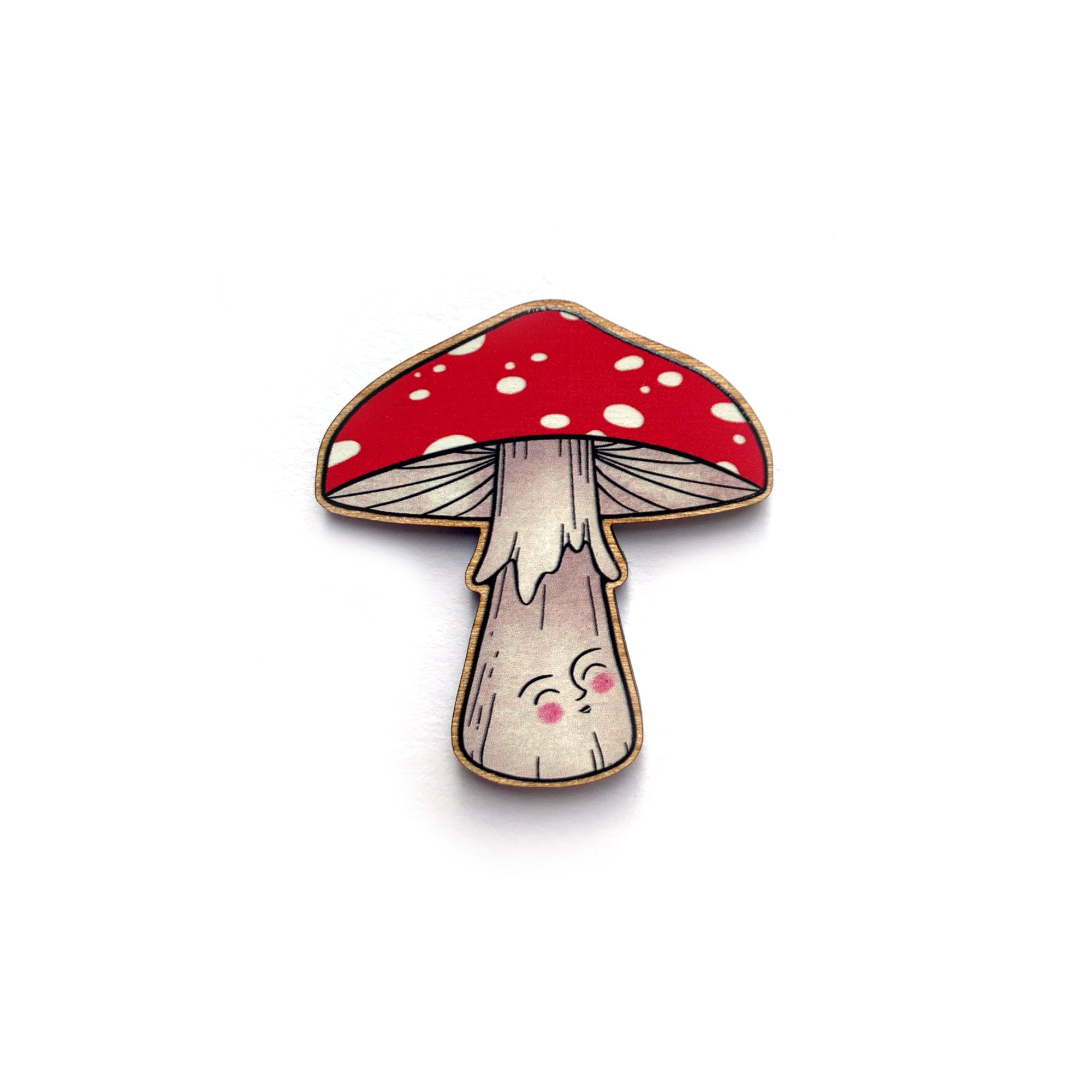 Mushroom Brooch