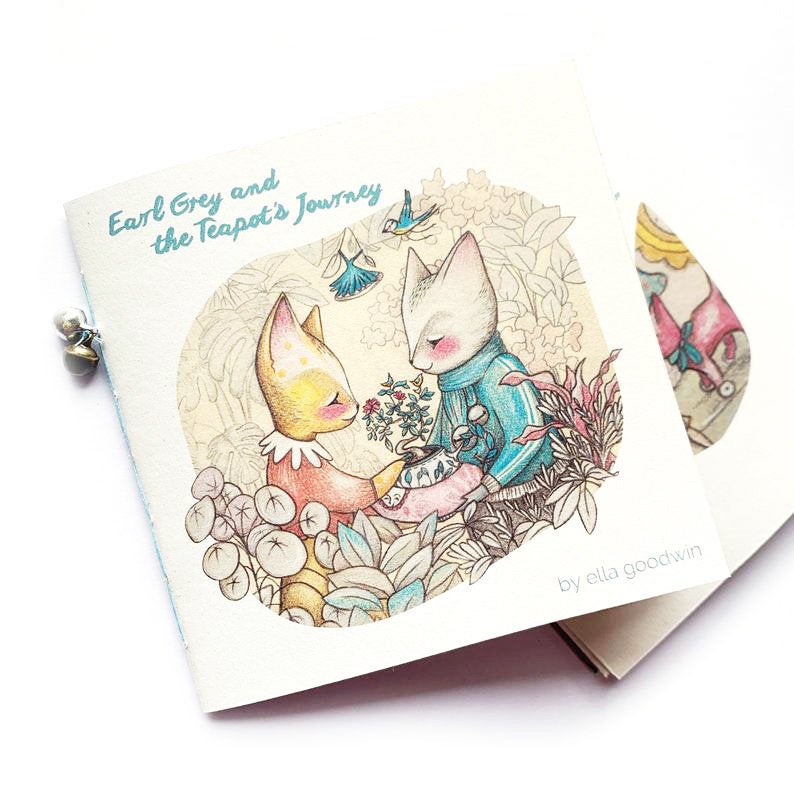 Earl Grey and the Teapot's Journey Mini Handmade book