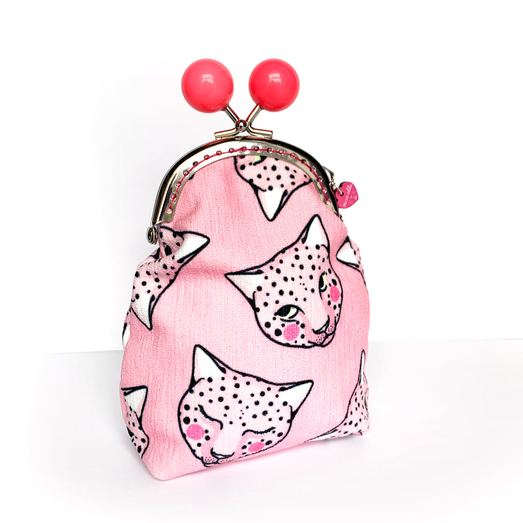 DIY KIT - Pink Leopard Bobble Purse