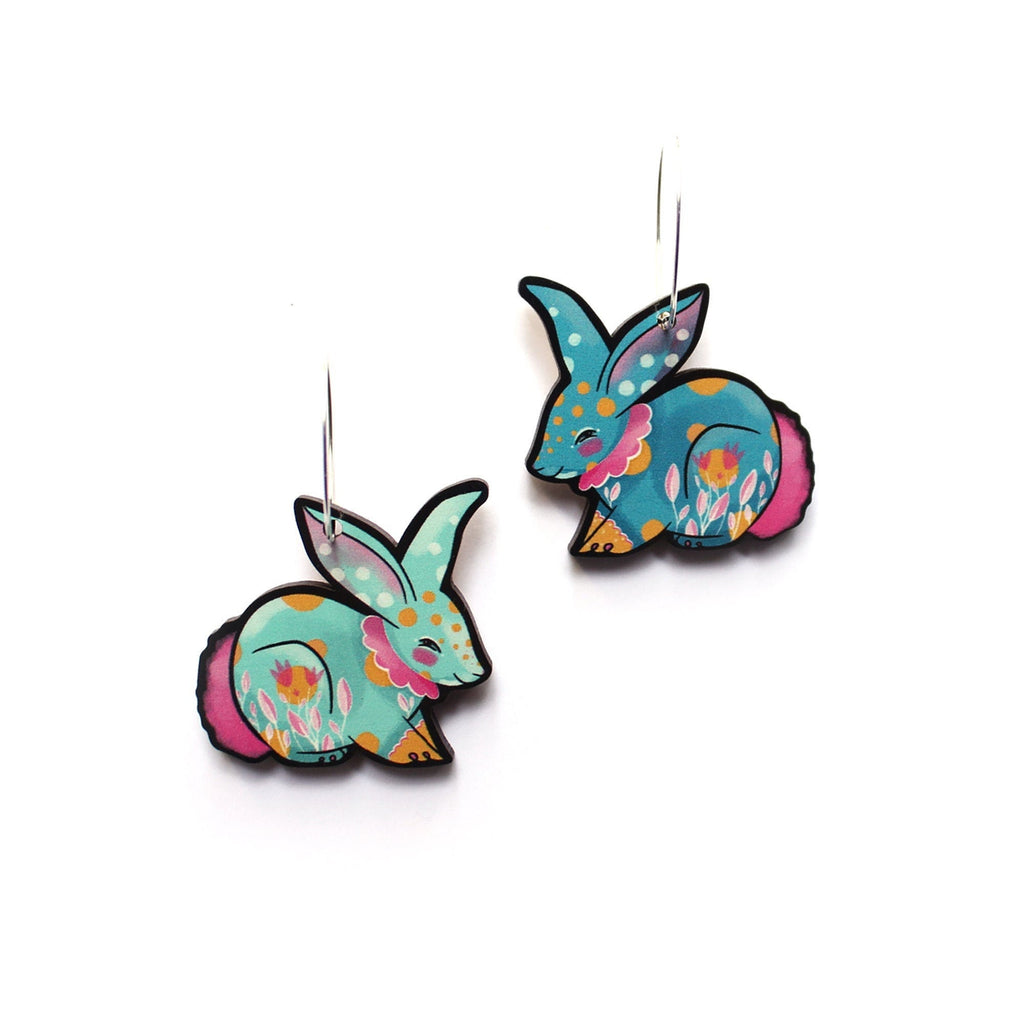 Circus Bunny Earrings