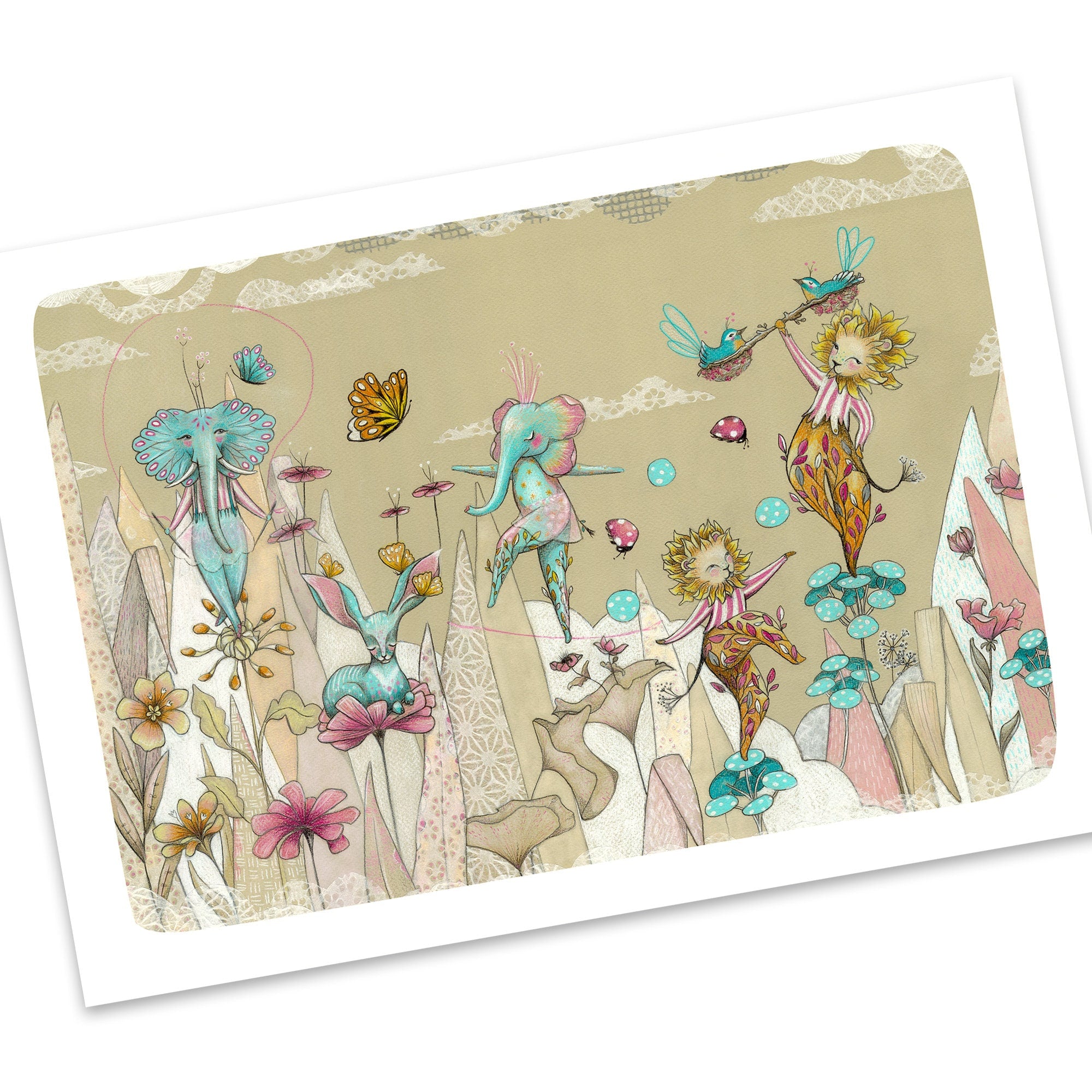Floral Circus Print